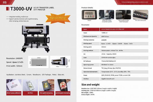 13’’ Commercial UV DTF Printer