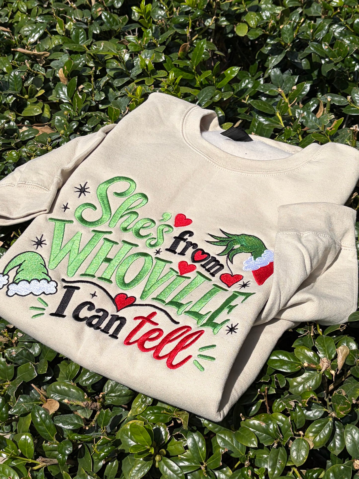 She’s From Whoville Embroidered Crewneck