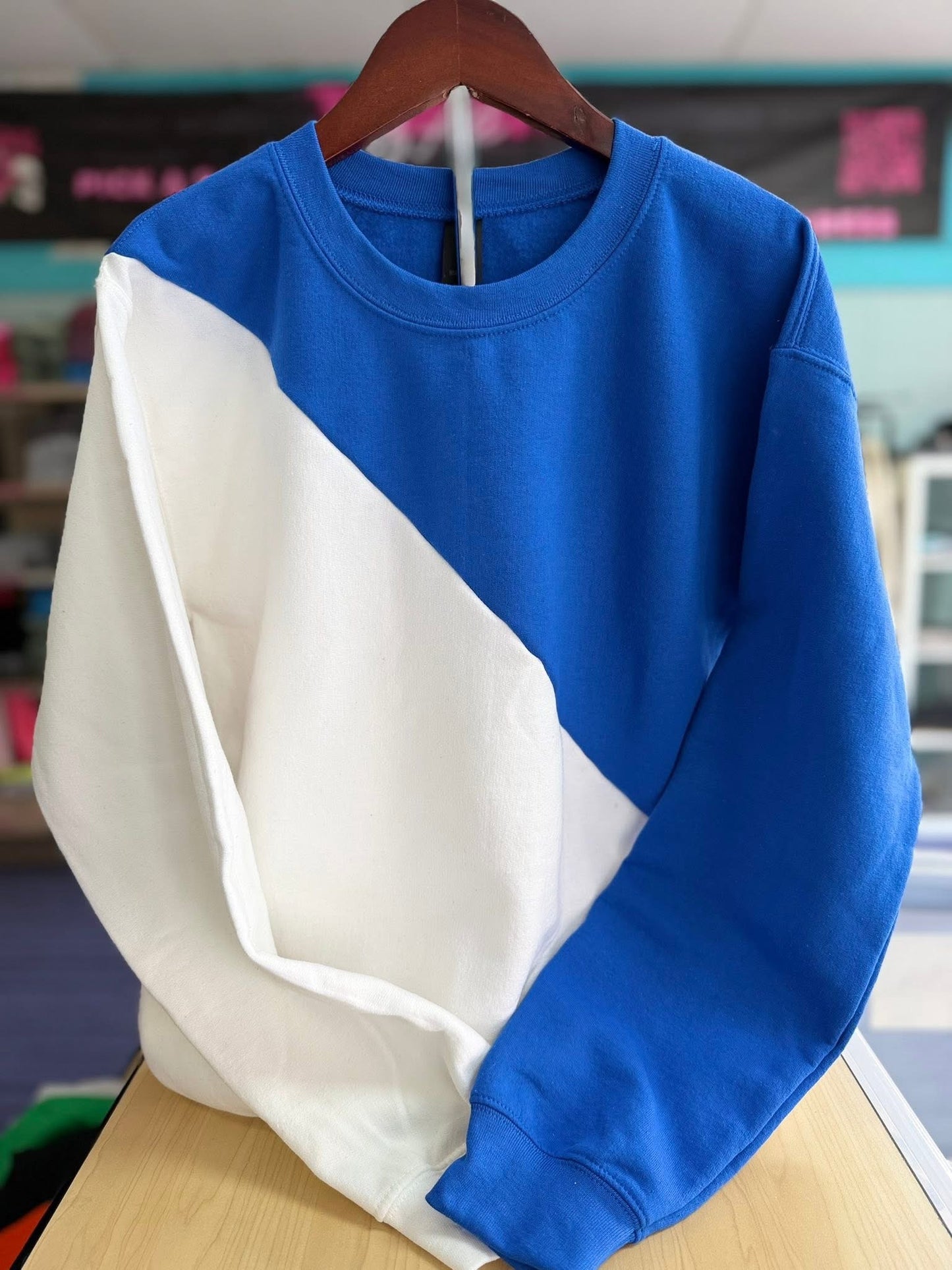 Diagonal Split Color Blanks