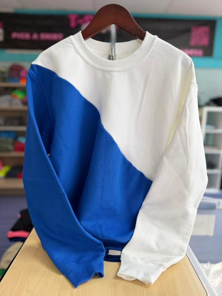 Diagonal Split Color Blanks