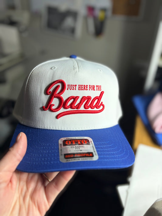 Here For The Band 3D Puff Embroidered Hat