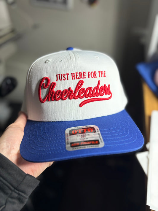 Here For The Cheerleaders 3D Puff Embroidered Hat