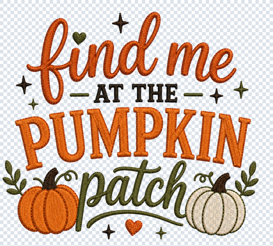 Find me at the Pumpkin Patch PNG