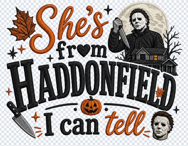 She's From Haddonfield (knives) PNG