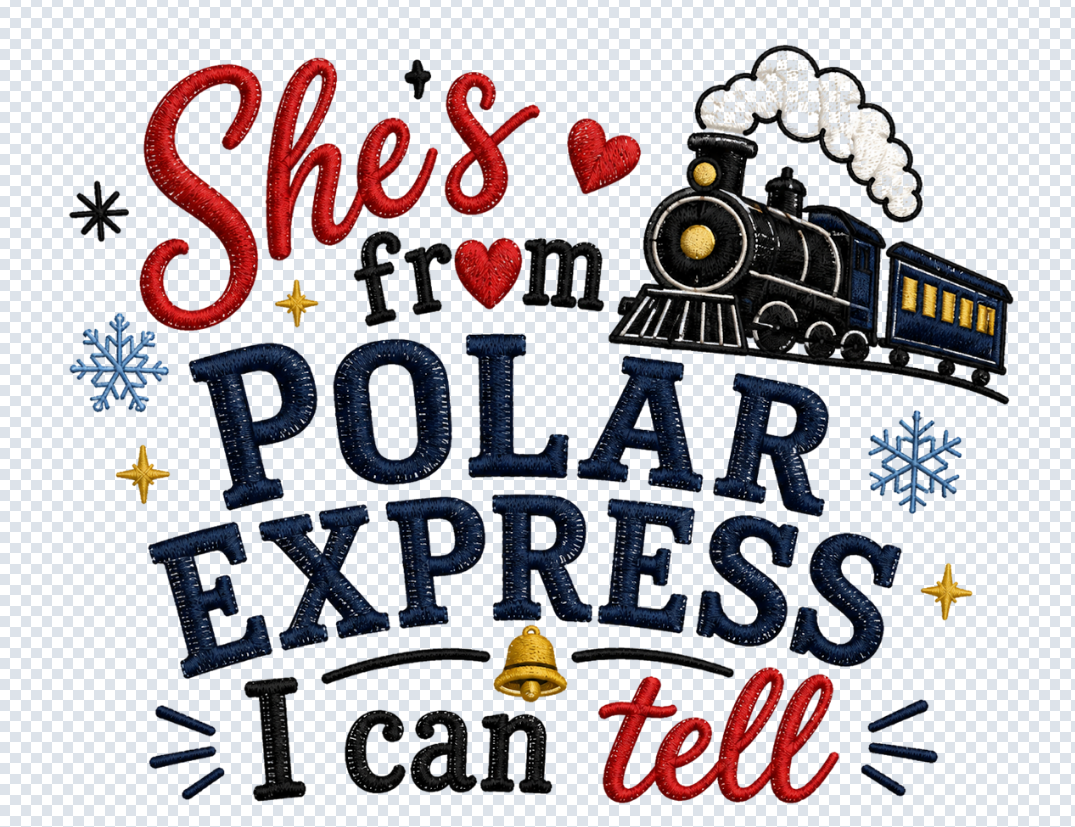She's From Polar Express PNG