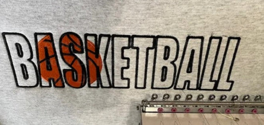 Basketball Fill Embroidered
