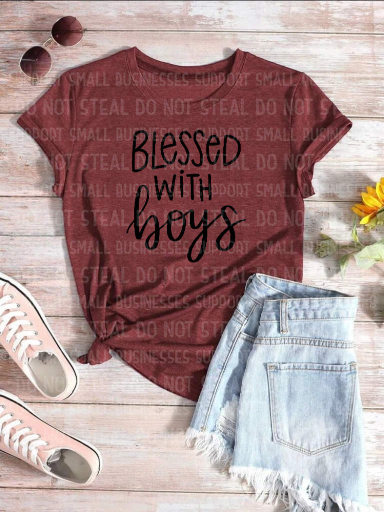 Blessed With Boys Shirts