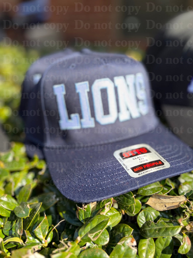 Block Text Outline Otto Hat