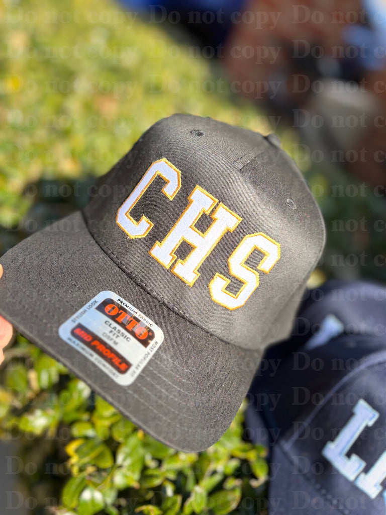 Block Text Outline Otto Hat