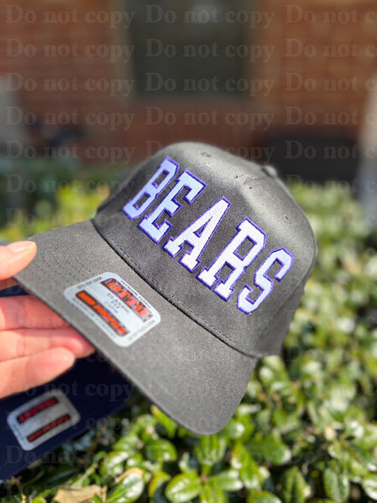 Block Text Outline Otto Hat