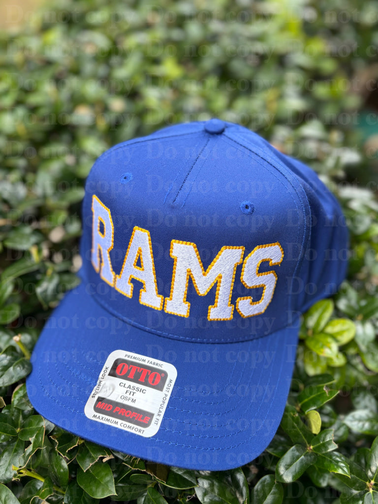 Block Text Outline Otto Hat