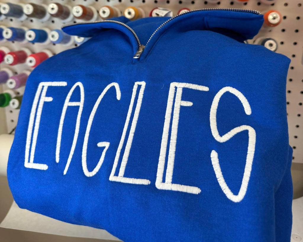 Bubblegum Font Mascot 1/4 Zip