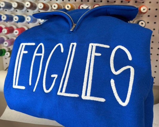 Bubblegum Font Mascot 1/4 Zip