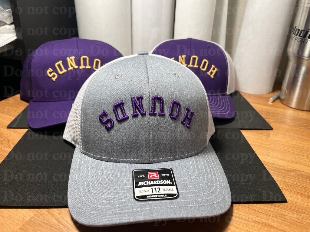 Curved Upside Down 3d Embroidered Hat