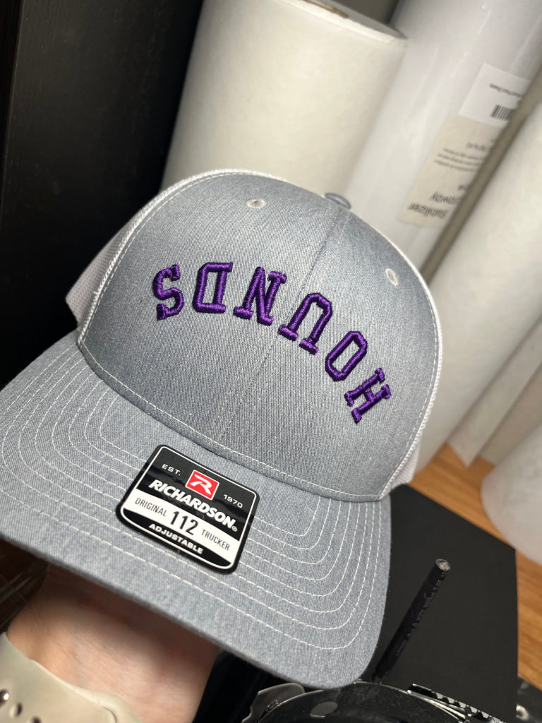 Curved Upside Down 3d Embroidered Hat