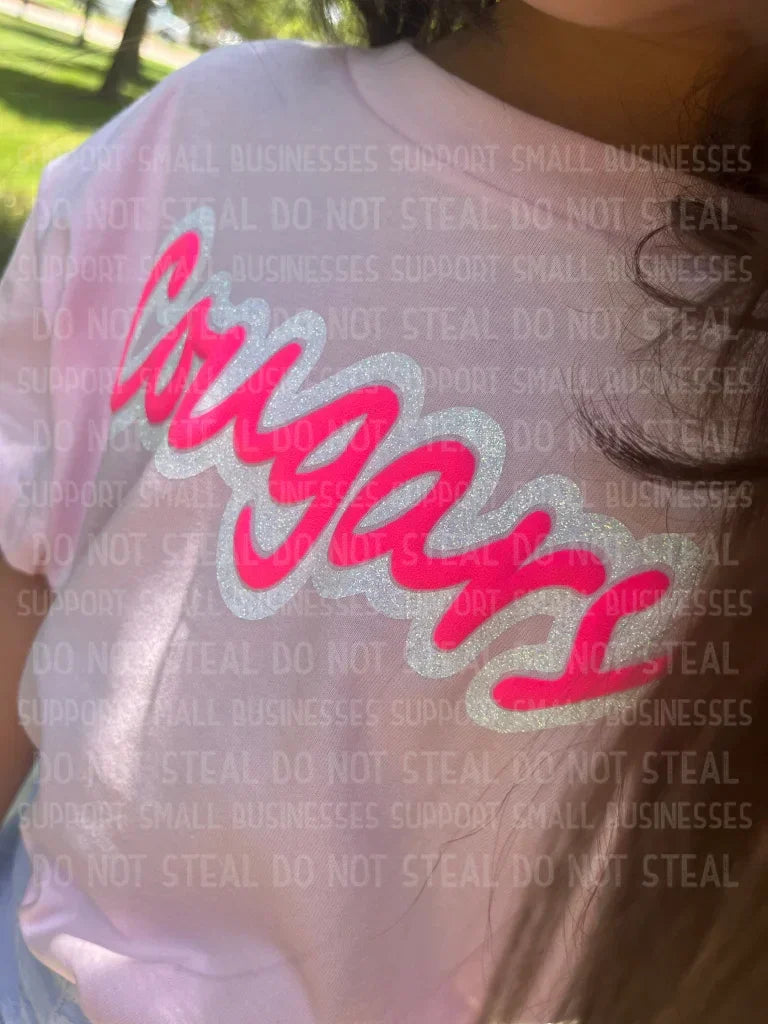 Mascot Glitter Puff Shirts