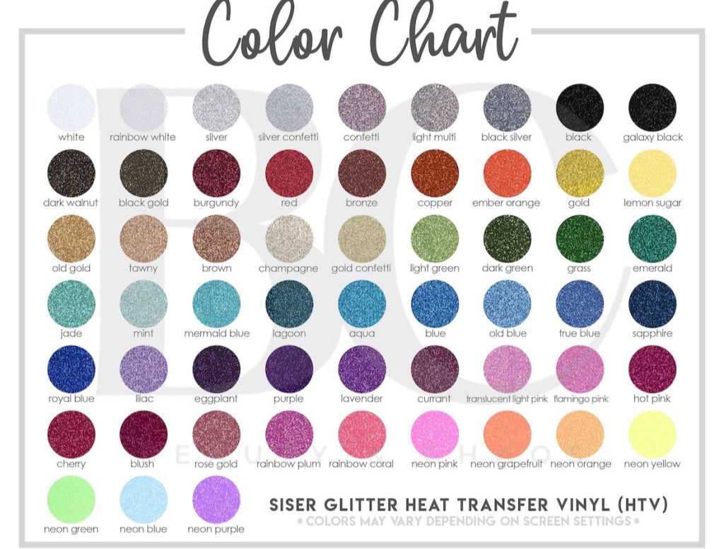 Custom Puff/Glitter Vinyl Transfer