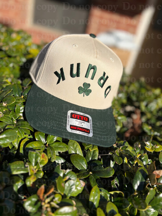 DRUNK upside down shamrock Otto hat