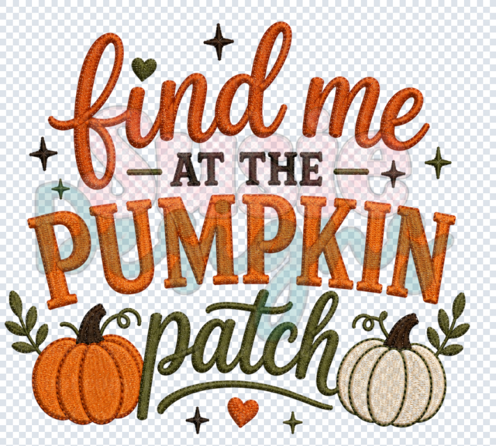 Find me at the Pumpkin Patch PNG