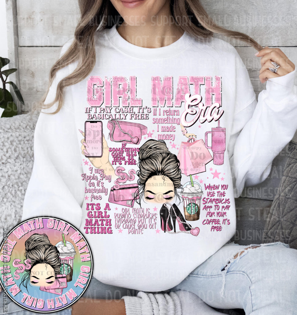 Girl Math Era Shirts