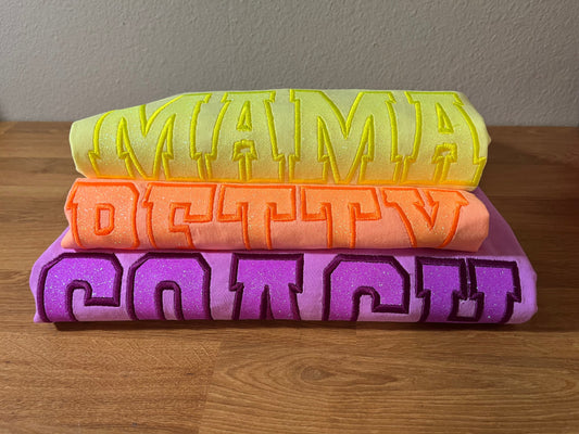 Glitter Appliqué Embroidery