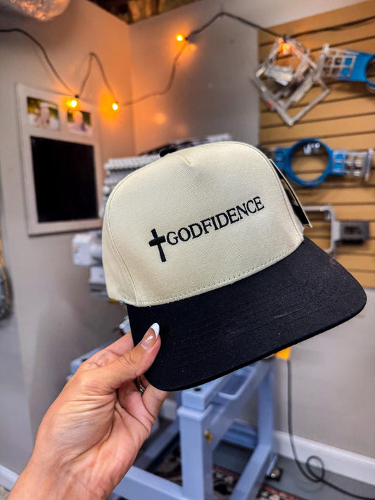 GODFIDENCE embroidered otto SnapBack