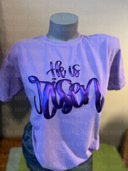 He is risen monochrom puff shirts