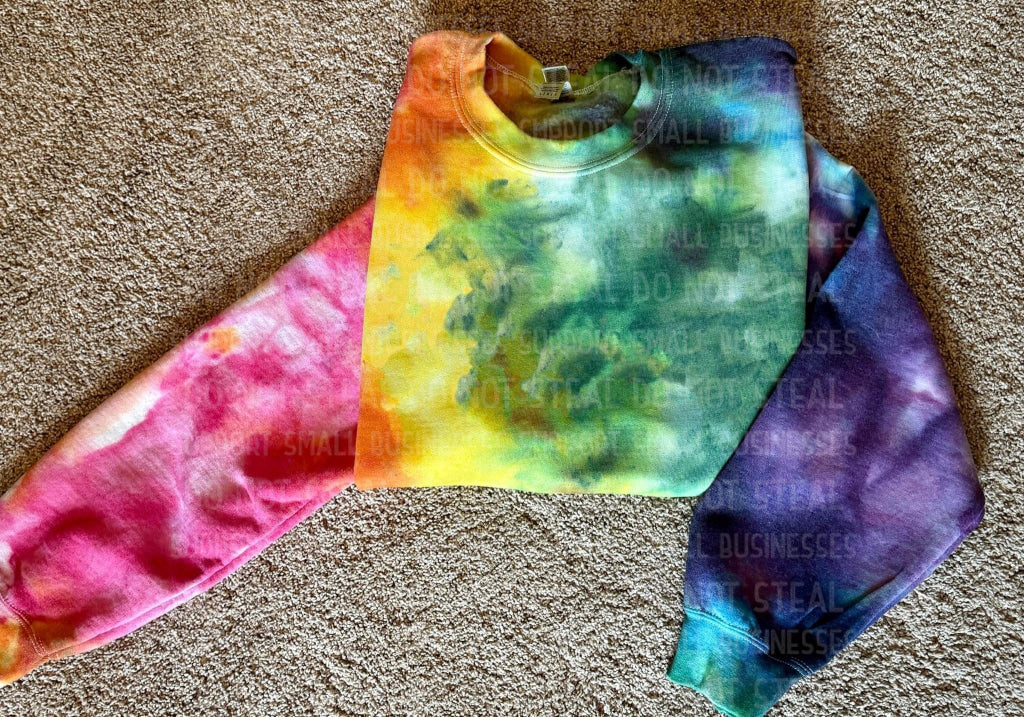 Ice Dyed Custom Crewneck Shirts