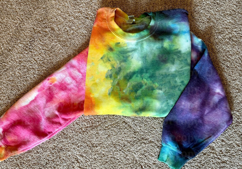 Ice Dyed Custom Crewneck Shirts