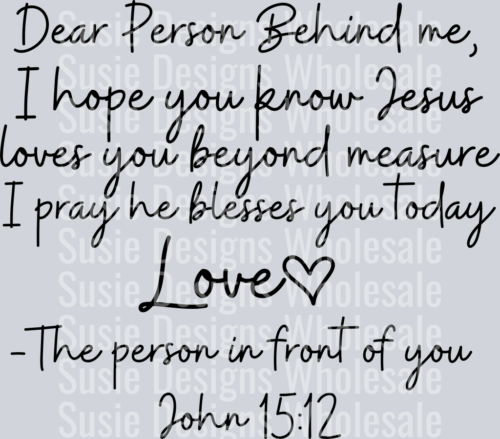love like jesus black