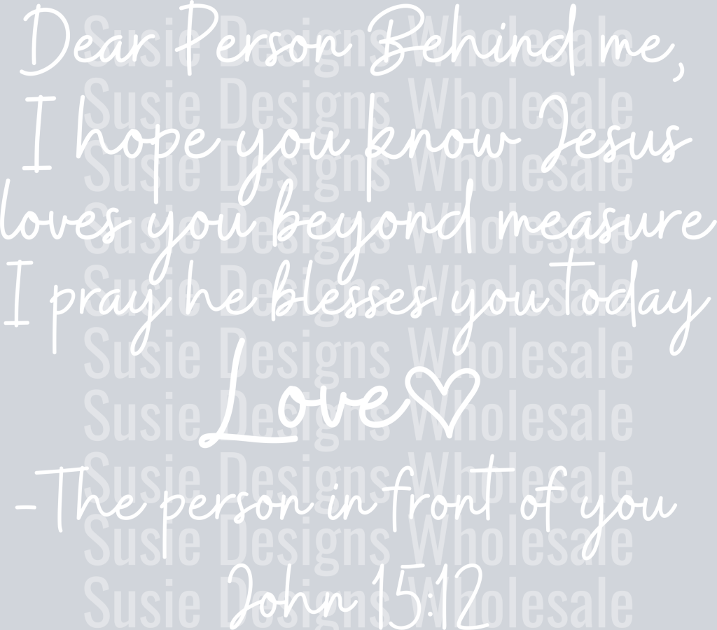 love like jesus white