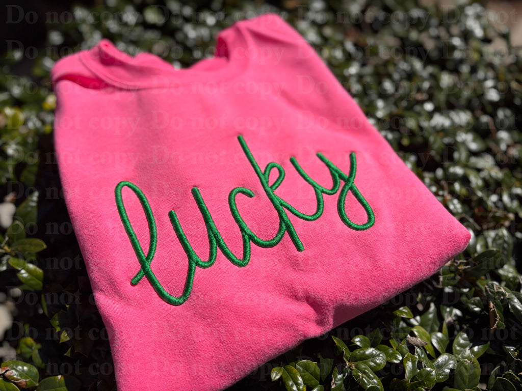 Lucky puff embroidered