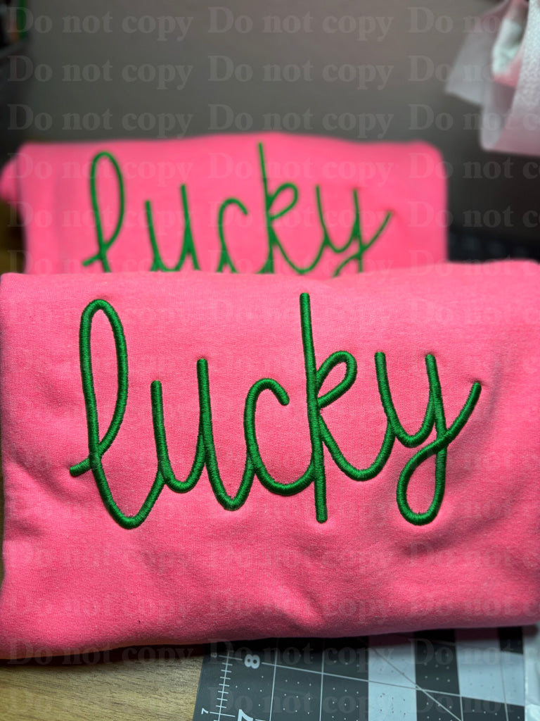 Lucky puff embroidered