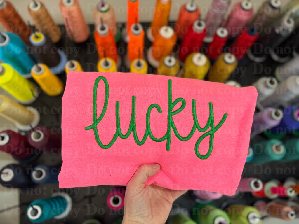 Lucky puff embroidered