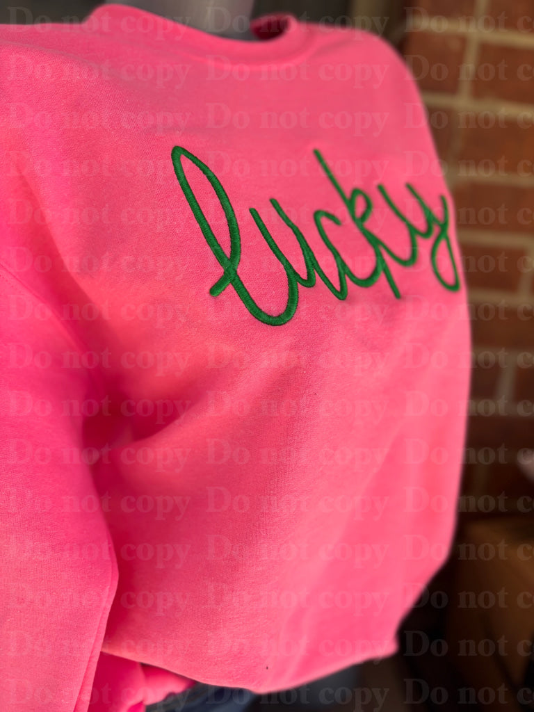 Lucky puff embroidered