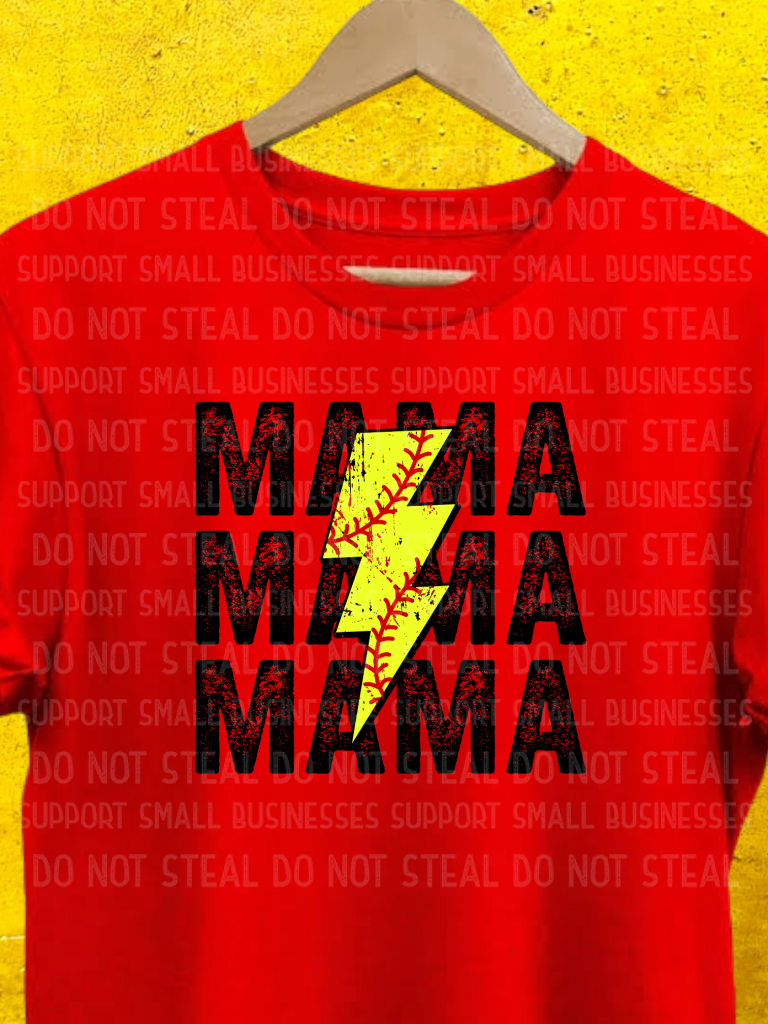 Mama Bolt Softball Shirts