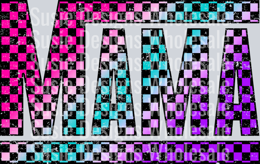 MAMA RAINBOW CHECKERED