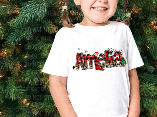 Name Christmas Shirts