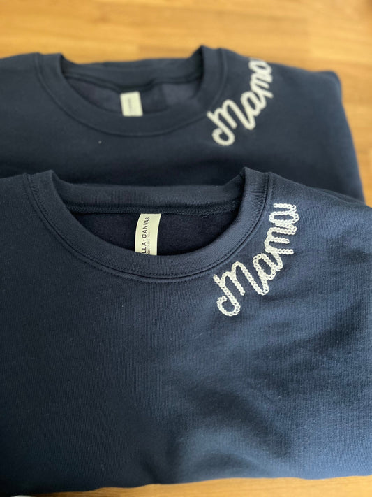 Neckline Name Embroidered