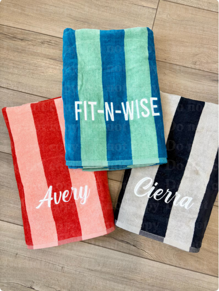 Personalized Embroidered Beach Towel Towel