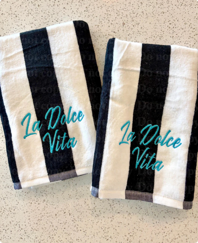 Personalized Embroidered Oversized Beach Towel Towel
