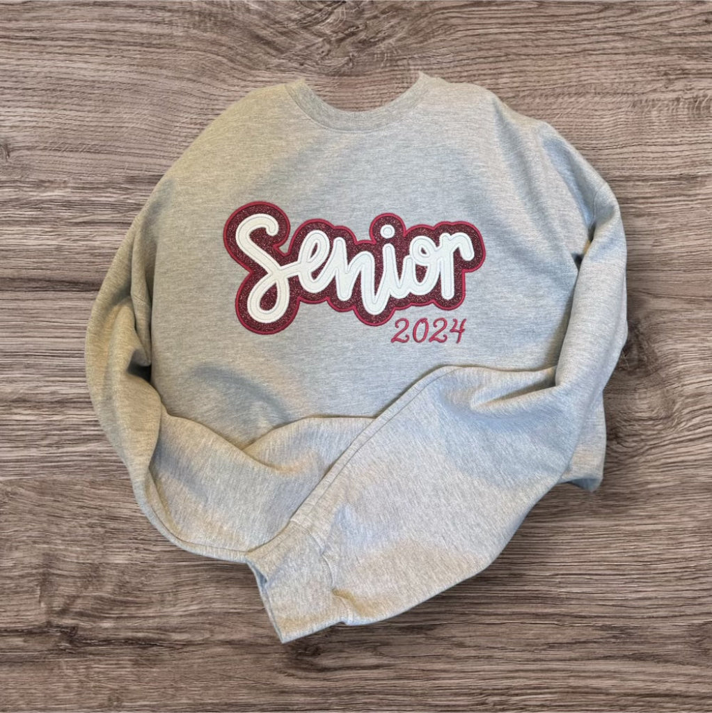 Senior Glitter Appliqué