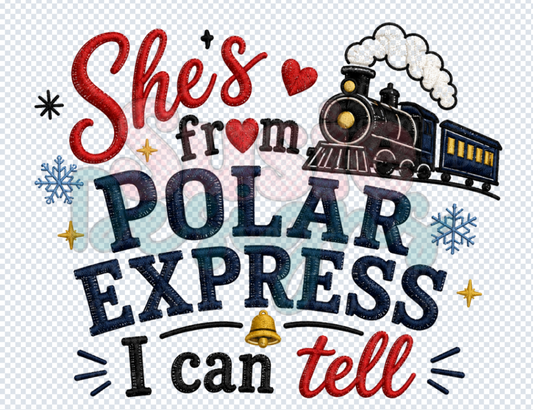 She’s From Polar Express PNG