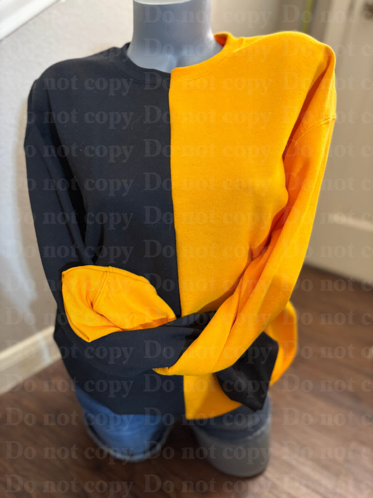 Split Color Crewneck