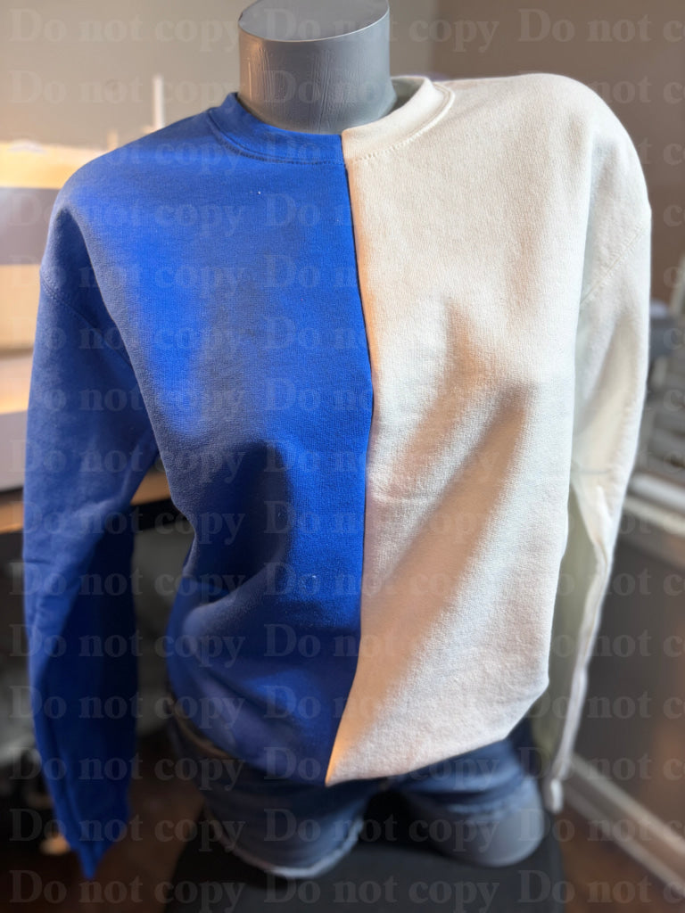 Split Color Crewneck