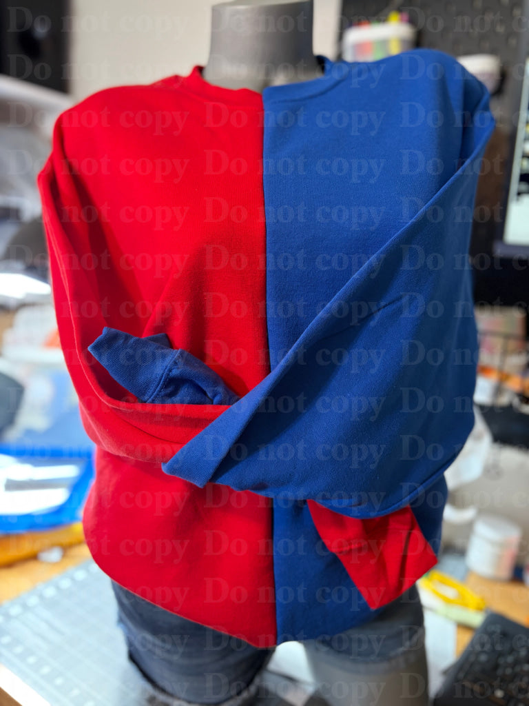 Split Color Crewneck