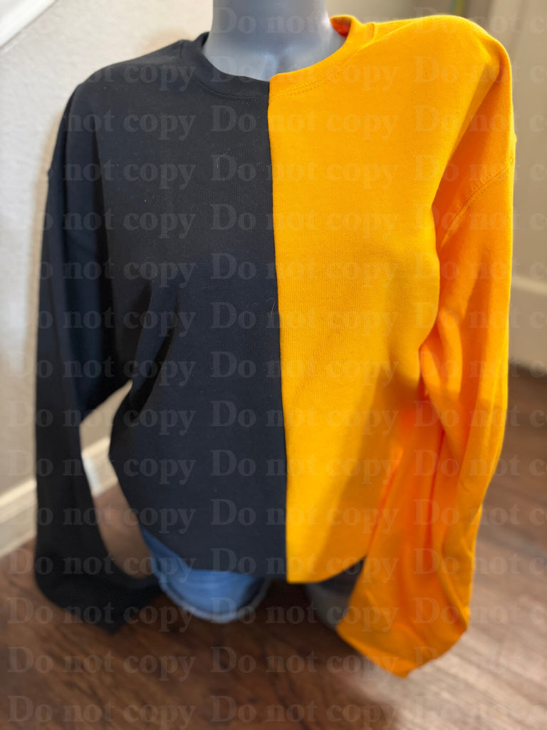 Split Color Crewneck