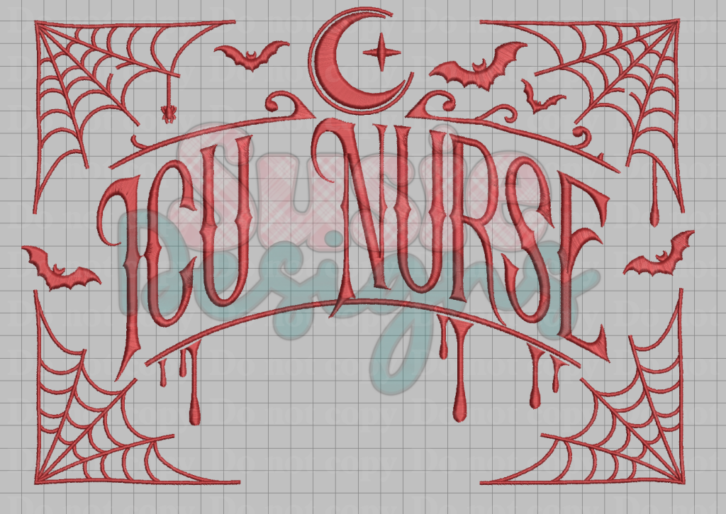 Spooky Drip ICU Nurse Digital