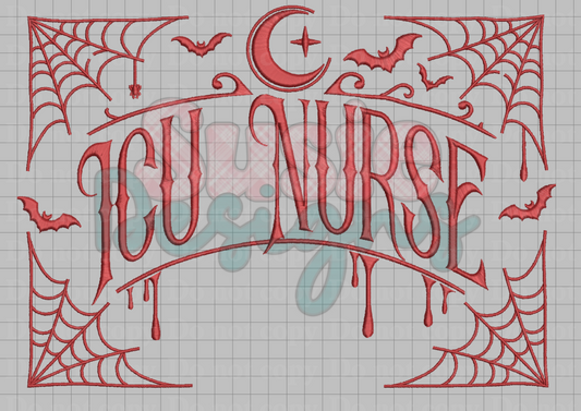 Spooky Drip ICU Nurse Digital