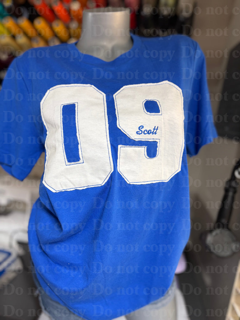 Sport Number T-shirt Applique